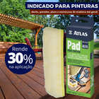 Refil De Pad Para Pintura Deck Madeira Verniz | Atlas | Kit 0